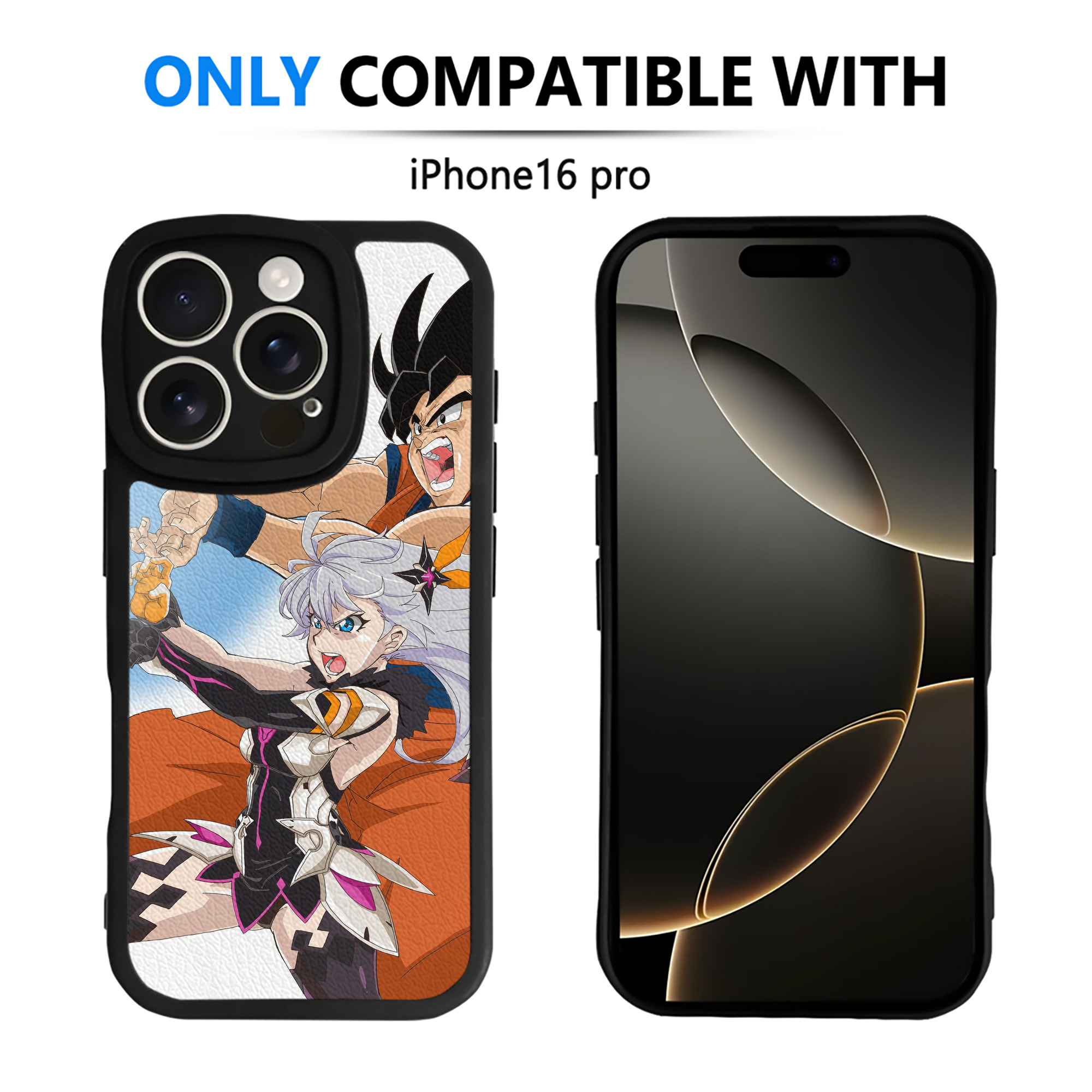 （画像用） ドラゴンボール DRAGON BALL 【iPhone 16シリーズ対応】シリコンスマホケース（レザー調） 材質：シリコン